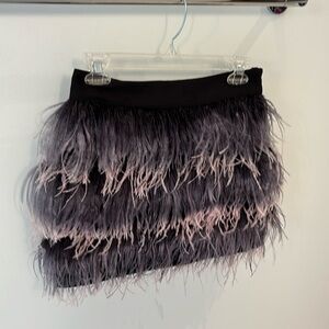 Milly feather skirt